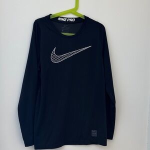 Youth Size Large Nike Kids Navy Long Sleeve Tee